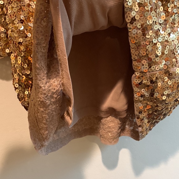 Micheal Kors Gold Sequence Mini Dress - Picture 4 of 6